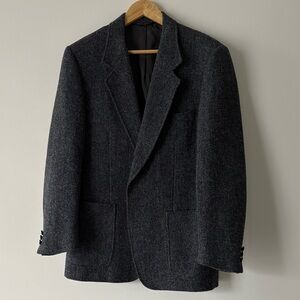 Harris Tweed Classic Grey Tweed Men's Blazer, Size 42R